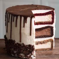 Triple-Decker Cheesecake Tower Recipe by Tasty image