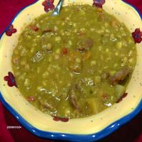 Crock Pot Yellow Pea Soup With Chorizo image