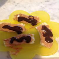Banana With Peanut Butter & Chocolate Syrup_image