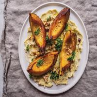 Winter Squash Wedges With Gorgonzola Butter and Hazelnuts image