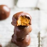 Vegan Chocolate Covered Peanut Butter Balls_image