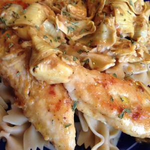 Chicken Breast Cutlets with Artichokes and Capers_image