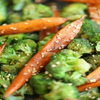 Asian Roasted Carrots & Broccoli Recipe - (4.5/5) image
