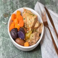 Pressure Cooker Chicken Dinner With Potatoes and Carrots_image