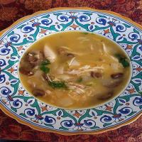 Lemony Mushroom-Chicken Soup with Rice_image