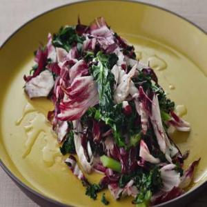 Grilled Radicchio and Kale, Sauerkraut Style_image