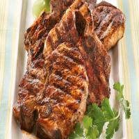 Southwestern Grilled Pork Chops with Peach Salsa image