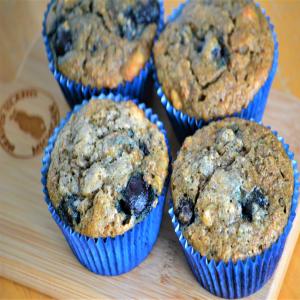 Delicious and Nutritious Whole Wheat Banana and Blueberry Muffins image