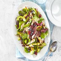 Chicken & avocado salad with blueberry balsamic dressing_image
