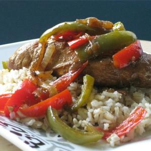 Aunt Jules' Balsalmic Chicken with Peppers image