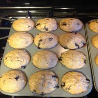 Blueberry banana nut muffins image