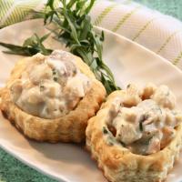 Cheesy Bay Scallop Puff Pastry Shells image