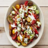Avocado-Tomato Salad with Bacon and Blue Cheese image