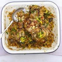 Moroccan chicken couscous with dates image
