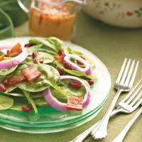 Cranberry Spinach Salad with Bacon Dressing image