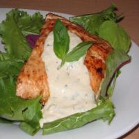 Grilled Salmon With Horseradish Sauce_image