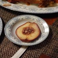 Bourbon Maple Syrup Baked Pears image