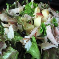 Turkey and Apple Salad over Watercress_image