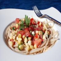 Summer Tomato-Corn Salsa Cruda (Raw Sauce) for Pasta image
