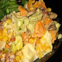 Tortellini With Creamed Corn and Bacon image