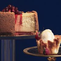 Maple Cheesecake with Maple-Cranberry Compote image
