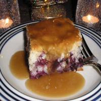 Blueberry Cake With Brown Sugar Sauce image