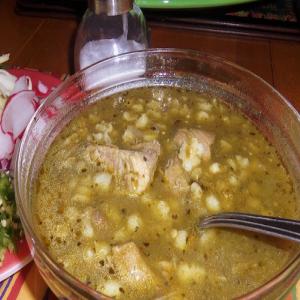 Green Pork Posole Recipe - Mexican Chili Verde Pork Soup_image