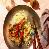Veal Chops in Cherry-Pepper Sauce image