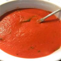 Creamy Roasted Red Pepper and Tomato Basil Soup- Whole30_image