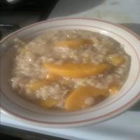 Brown Rice Pudding with Peaches image