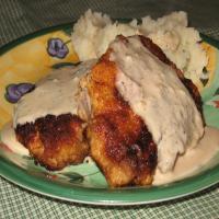 Breaded Pork Chops With Sour Cream Dill Gravy_image