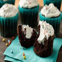 Chocolate-Marshmallow Cream-Filled Cupcakes image