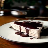 Frozen Maple Mousse Pie With Chocolate-Maple Sauce image