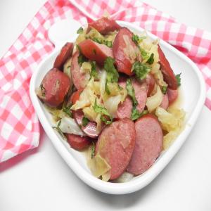 Cabbage Stir-Fry with Smoked Turkey Sausage_image