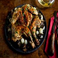 Craig Claiborne's Smothered Chicken With Mushrooms image