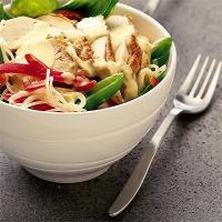 Warm chicken noodle salad image