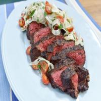 Sunny's Easy Grilled London Broil with Tomato and Fennel Salad image