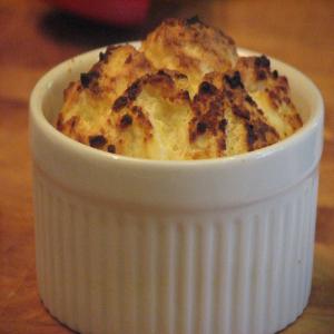 Twice-Baked Goat Cheese Soufflés on a Bed of Mixed Greens image
