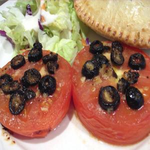 Broiled Tomatoes With Olives and Garlic image