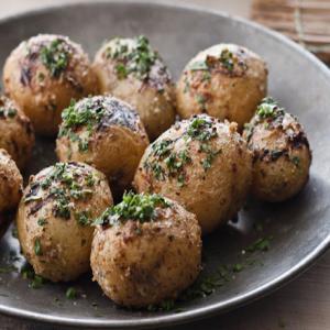 Mustard Aioli-Grilled Potatoes with Fines Herbes Recipe | Epicurious.com_image