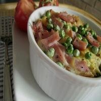 Low Fat Ham and Cheese Strata_image