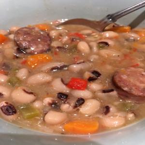 Crock Pot Black Eyed Pea and Sausage Soup_image
