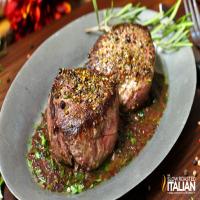 Pan Seared Filet of Sirloin with Red Wine Sauce Recipe - (4.3/5) image