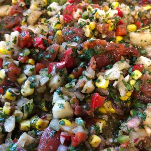 Blackened Corn and Jicama Pico de Gallo_image