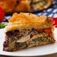 Chicken Spinach Feta Pie Recipe by Tasty image