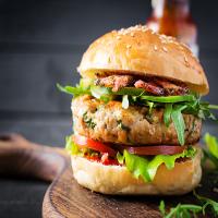 Turkey Burgers Made From Leftover Turkey_image