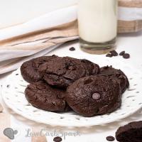 Flourless Almond Butter Double Chocolate Chip Cookies - Low Carb Spark_image