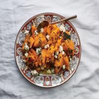 Roasted Butternut Squash with Herb Oil and Goat Cheese_image
