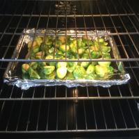 Garlic and Mustard Roasted Brussel Sprouts image