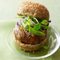 Tuna Burgers with Carrot-Ginger Sauce image